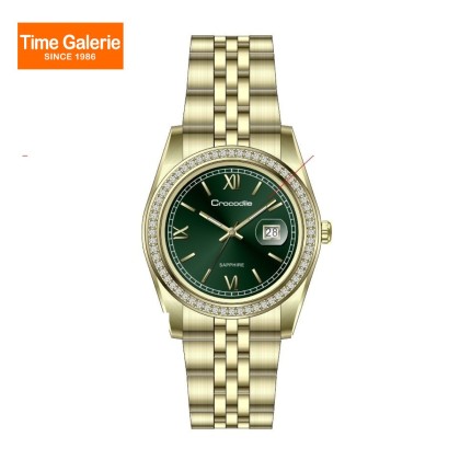 Crocodile CRDW6986.366 Green Dial Stainless Steel Women Watch Crocodile CRDW6986.366 Green Dial Stainless Steel Women Watch